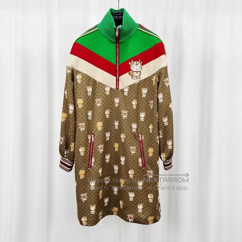 Gucci Gucci Old-fashioned full-printed webbing dress Size S / US 4 / IT 40 - 1 Thumbnail