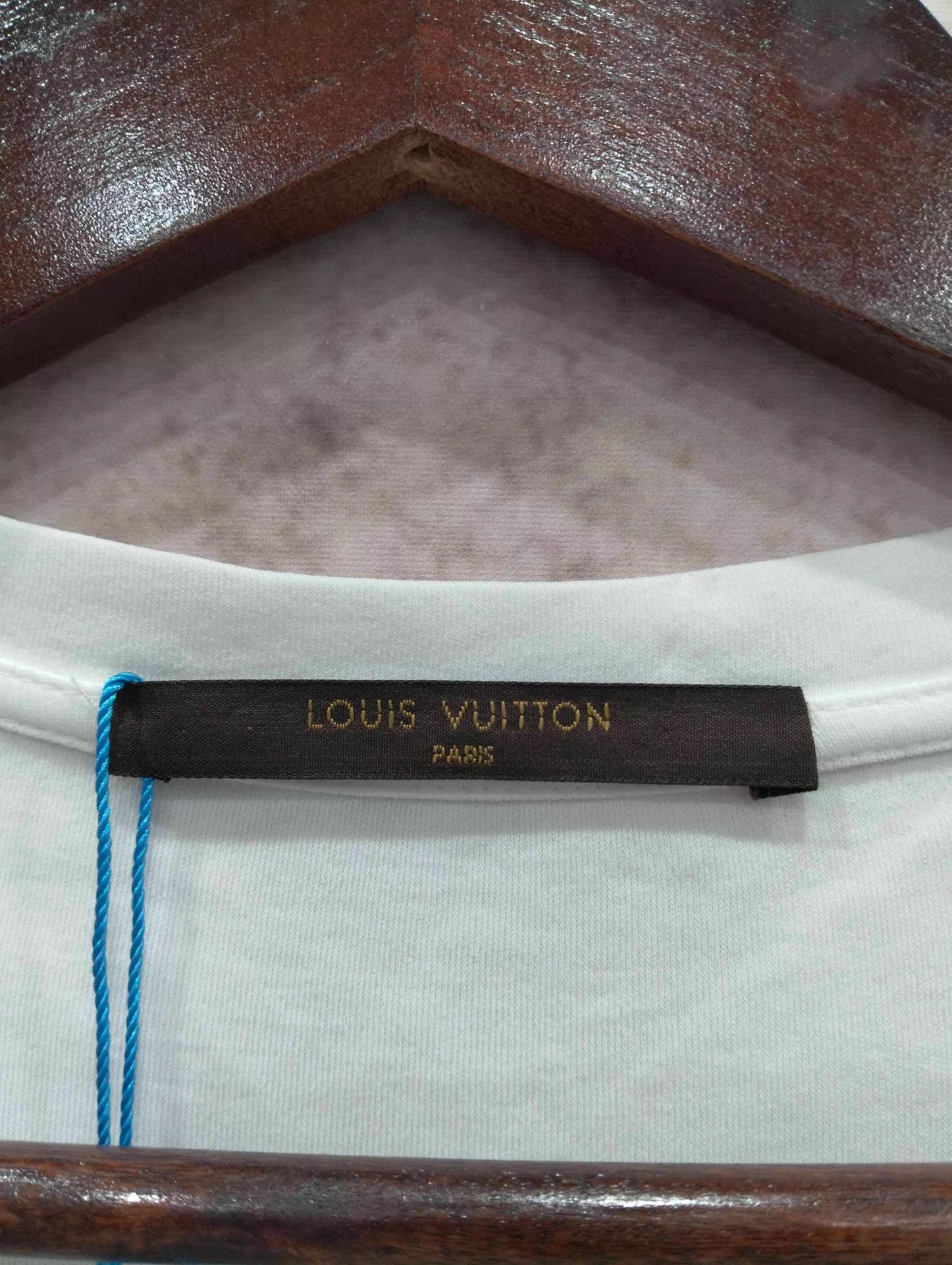 Louis Vuitton LV White Twill Trapezoid Logo Short Sleeve Tee M Size US M / EU 48-50 / 2 - 4 Thumbnail