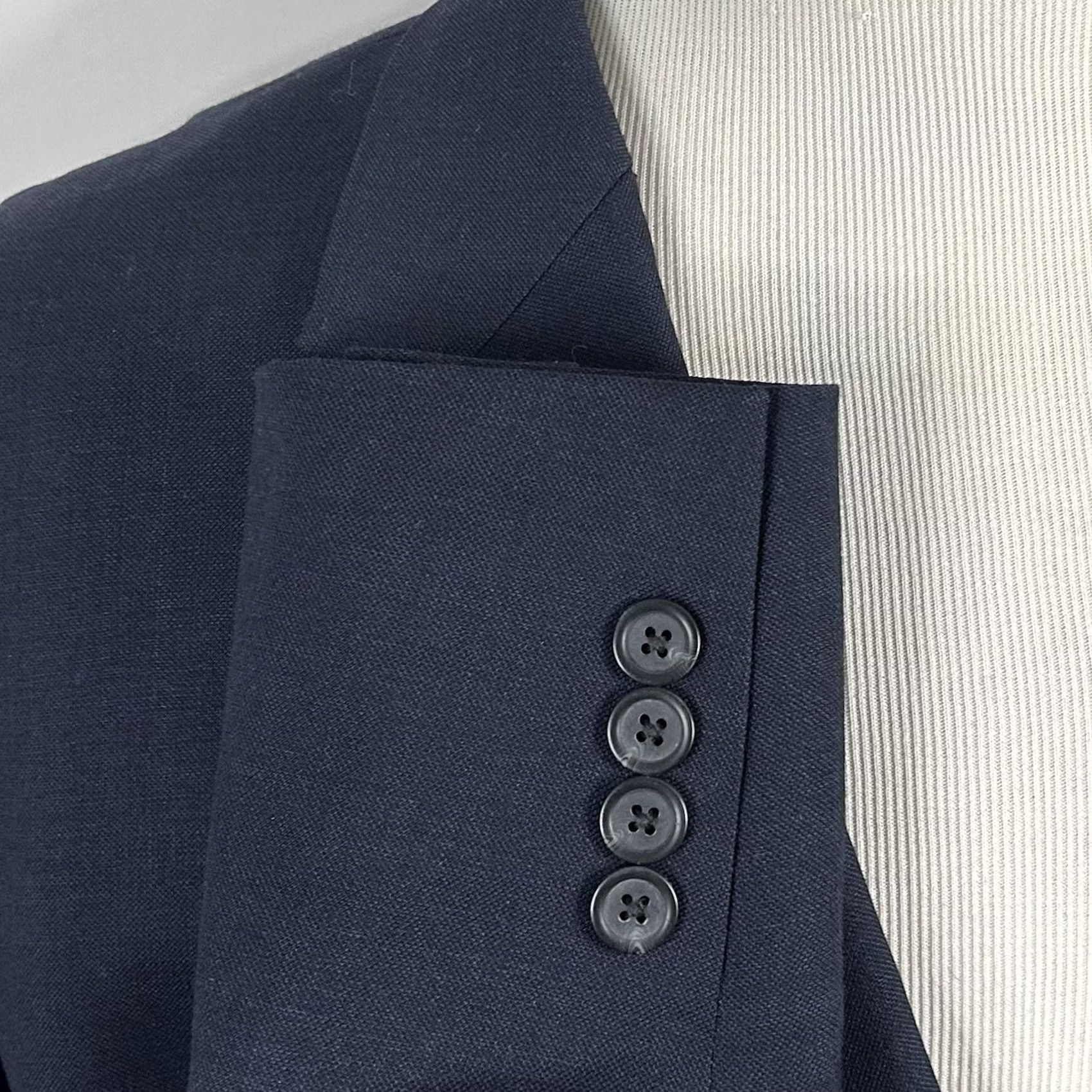 Pronto Uomo Pronto Uomo Sport Coat 54L Executive Fit Dark Navy Two Button Vented 100% Wool Mens Size US L / EU 52-54 / 3 - 5 Thumbnail