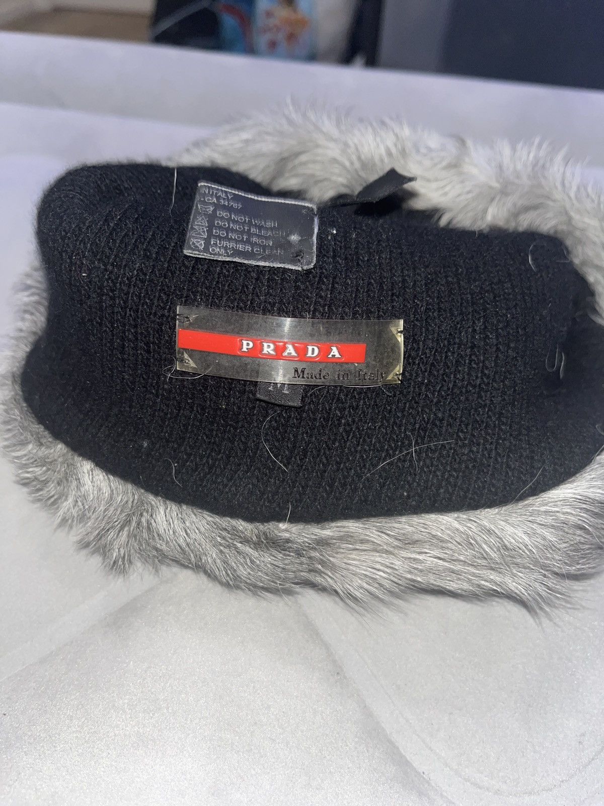 image of Woman’S Prada Beanie in Black, Women's