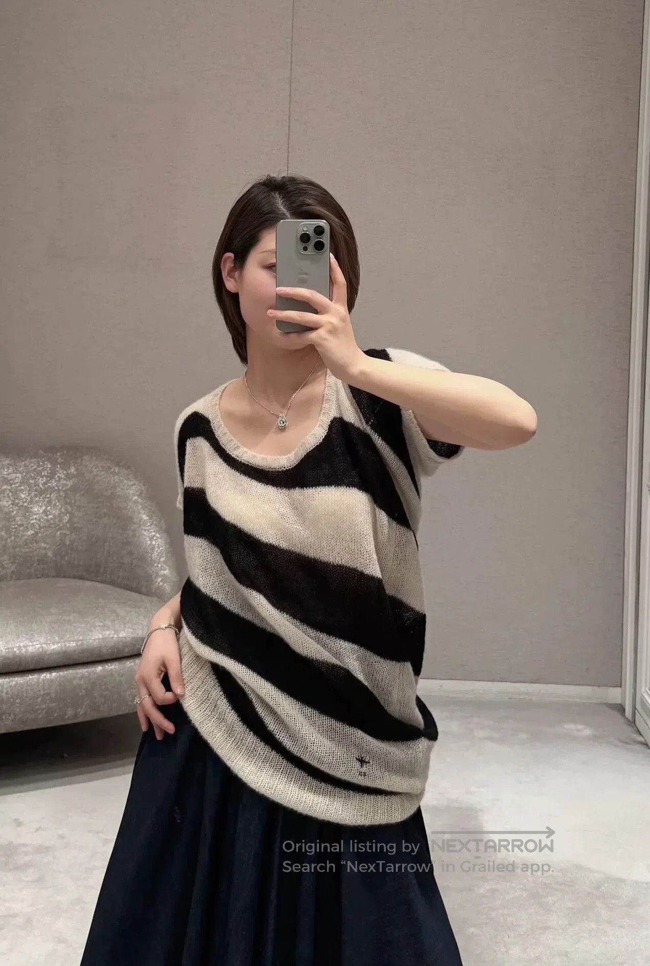 Dior dior knit oversized top with irregular design. Size US M / EU 48-50 / 2 - 2 Thumbnail