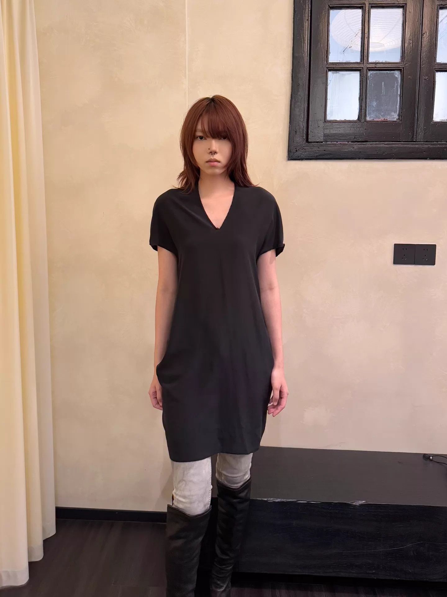 Vintage Vintage Italian Avant-garde Silk Short-Sleeve Dress Size 40 Size S / US 4 / IT 40 - 3 Thumbnail