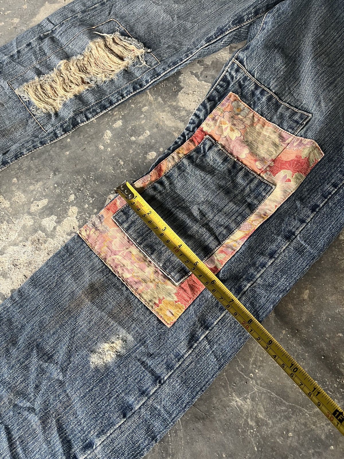 Hysteric Glamour Patchwork Kapital Inspired Denim Size US 31 - 11 Thumbnail