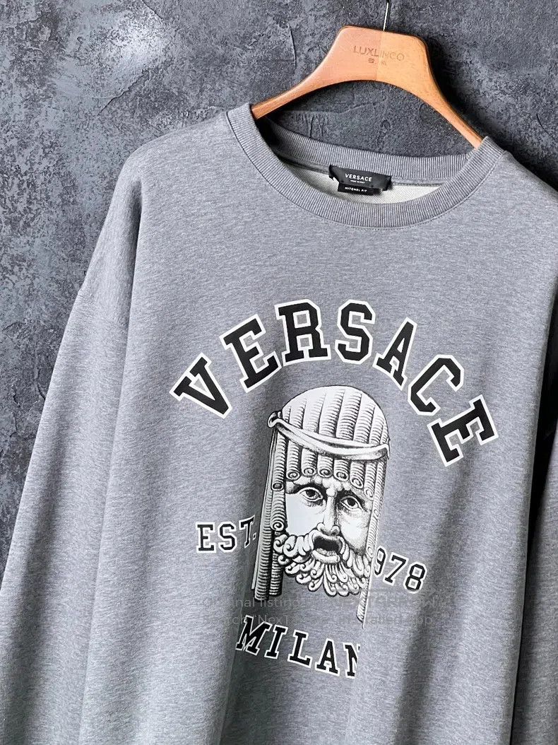 Versace Versace Multi-element printed cotton sweatshirt Size US L / EU 52-54 / 3 - 5 Thumbnail