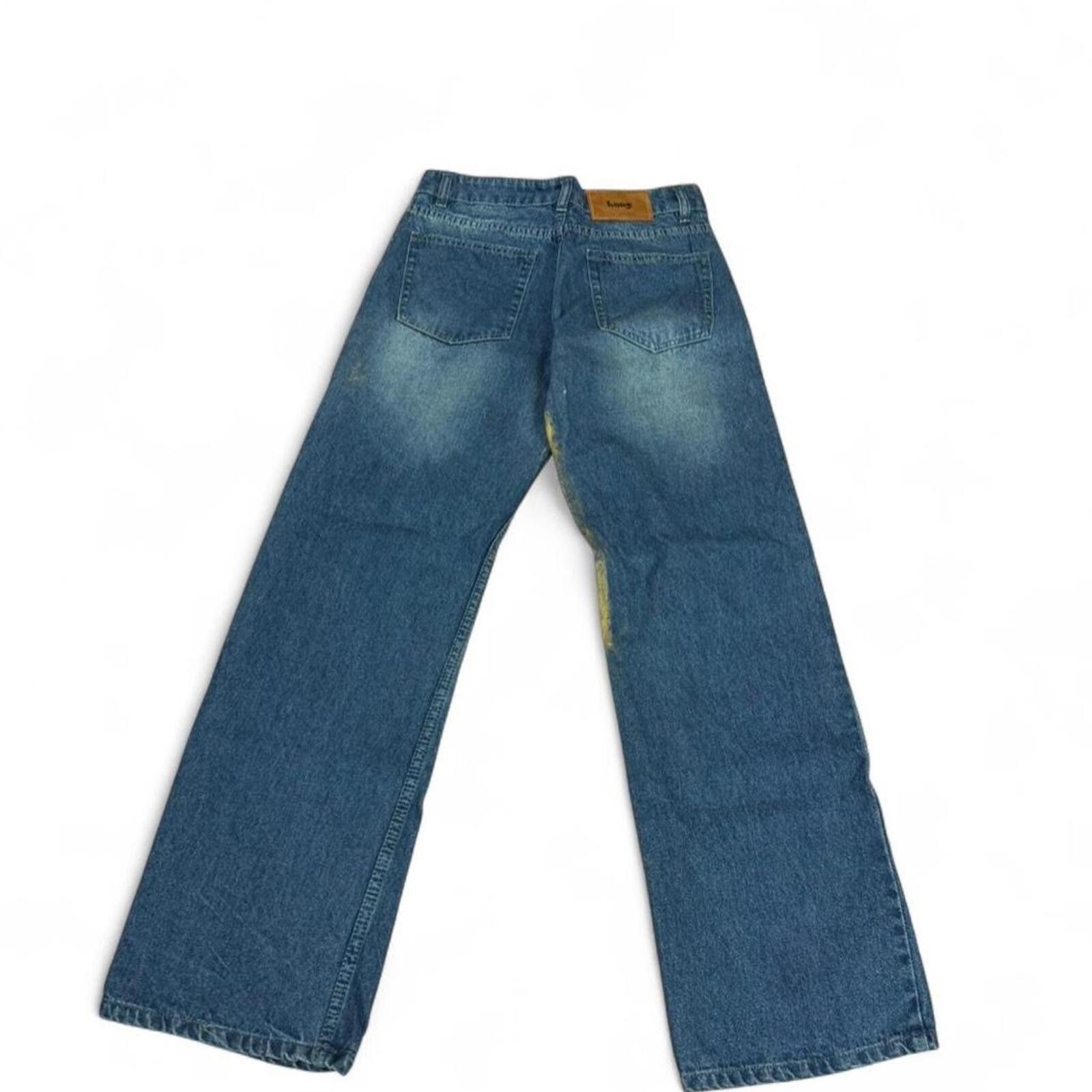 True Religion Hang blue jeans with yellow paint splatter Size US 30 / EU 46 - 4 Thumbnail