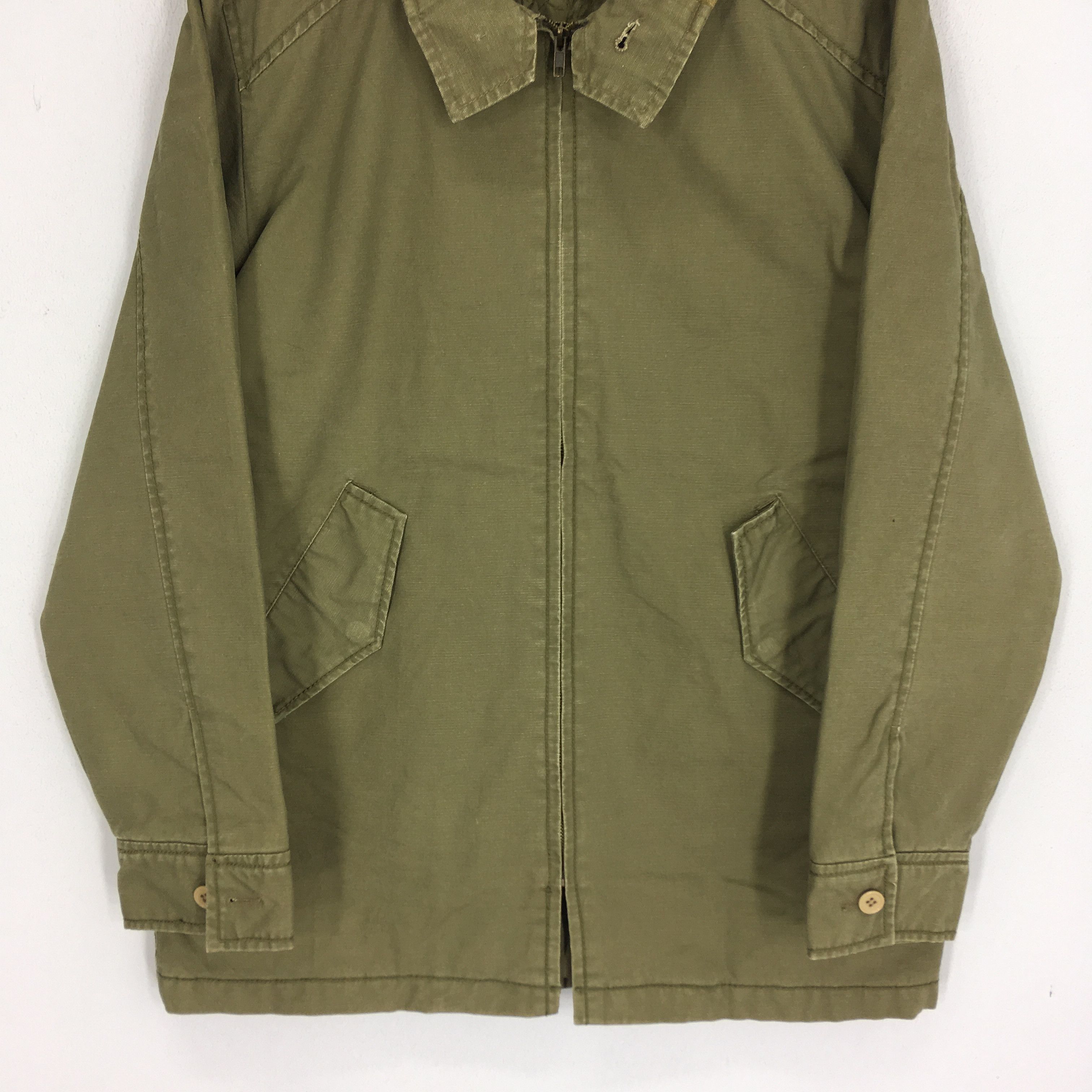 RAGEBLUE Vintage Rageblue Japanese Workers Olive Green Jacket Size US L / EU 52-54 / 3 - 4 Thumbnail