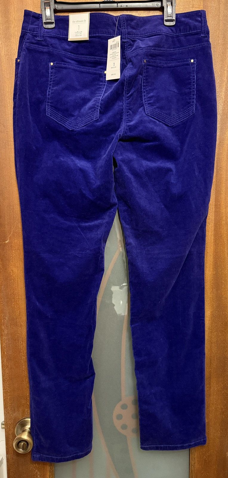 Chicos Chico’s Dark Purple Rapture Ultimate Slim Regular Corduroy Size 30" / US 8 / IT 44 - 7 Thumbnail