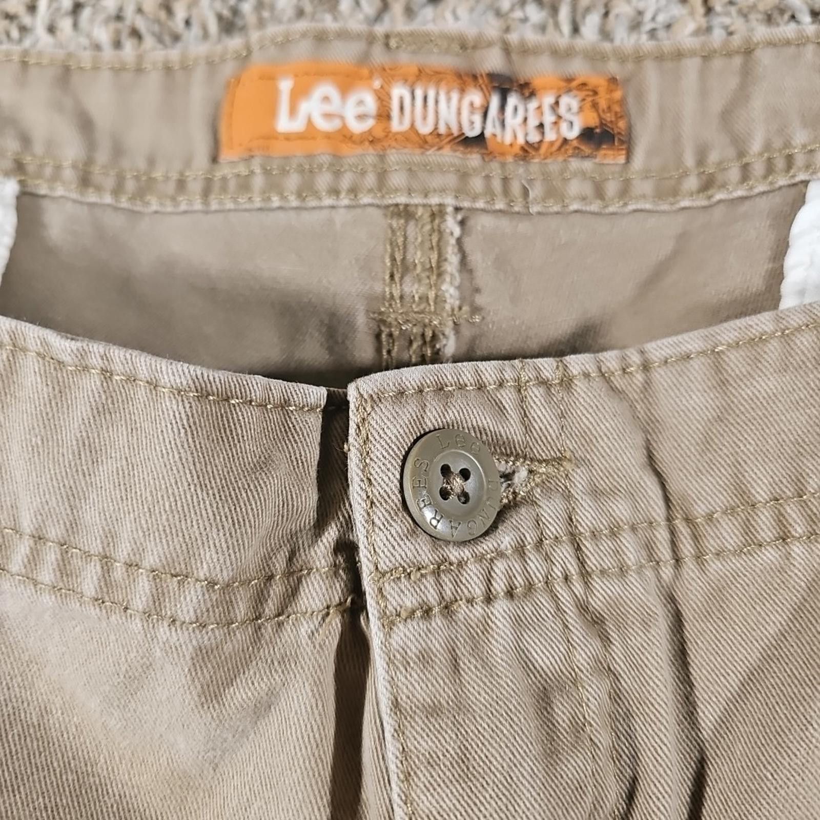 Lee Lee Dungarees Cargo Shorts Sz 48 Khaki Utility Grunge Size US 44 / EU 60 - 3 Thumbnail