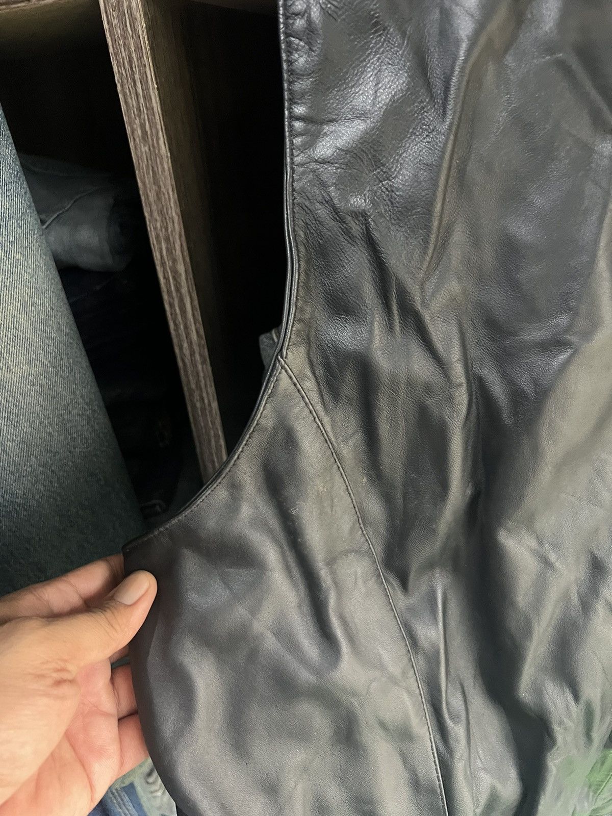 Johnbull 🔥Vintage Black Johnbull Leather Vest Size US M / EU 48-50 / 2 - 15 Thumbnail