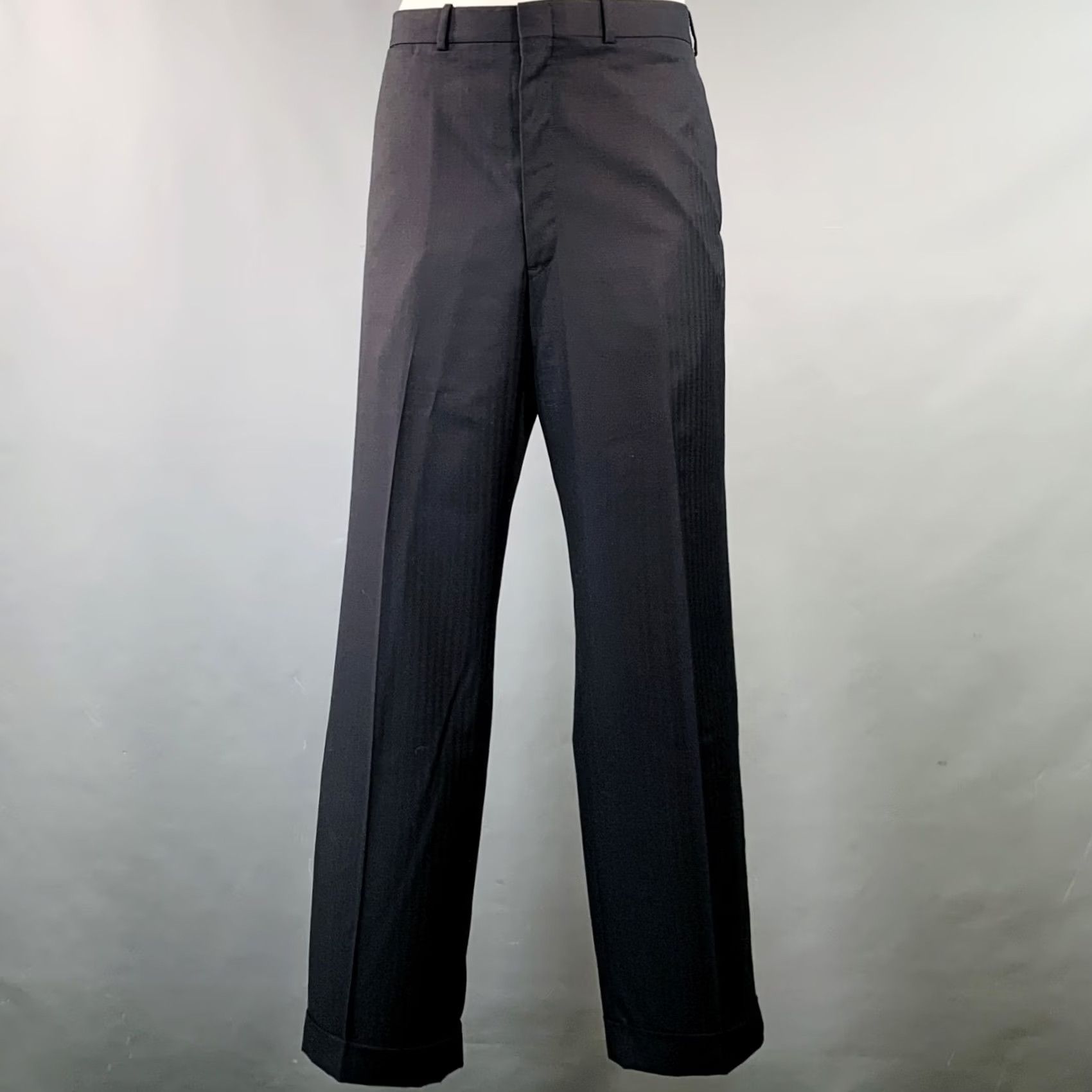 Vintage O'CONNELL'S Suit Size 42 Long Navy Herringbone Wool Notch Lapel Size 42R - 4 Thumbnail