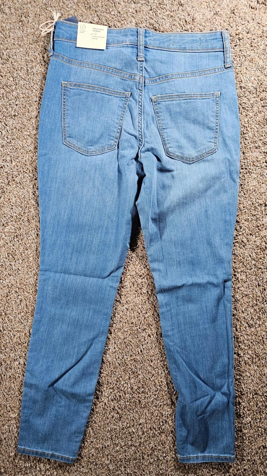 Designer Womens Universal Thread High Rise Skinny Jeans 2 Short Nwt Size 26" / US 2 / IT 38 - 7 Thumbnail