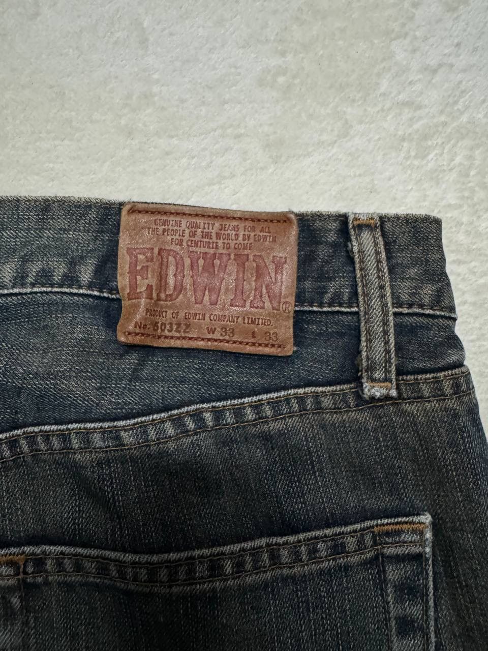 Edwin SICK Vintage Edwin Rusty Mudwash Distress Regular Dark Jean Size US 32 / EU 48 - 21 Thumbnail