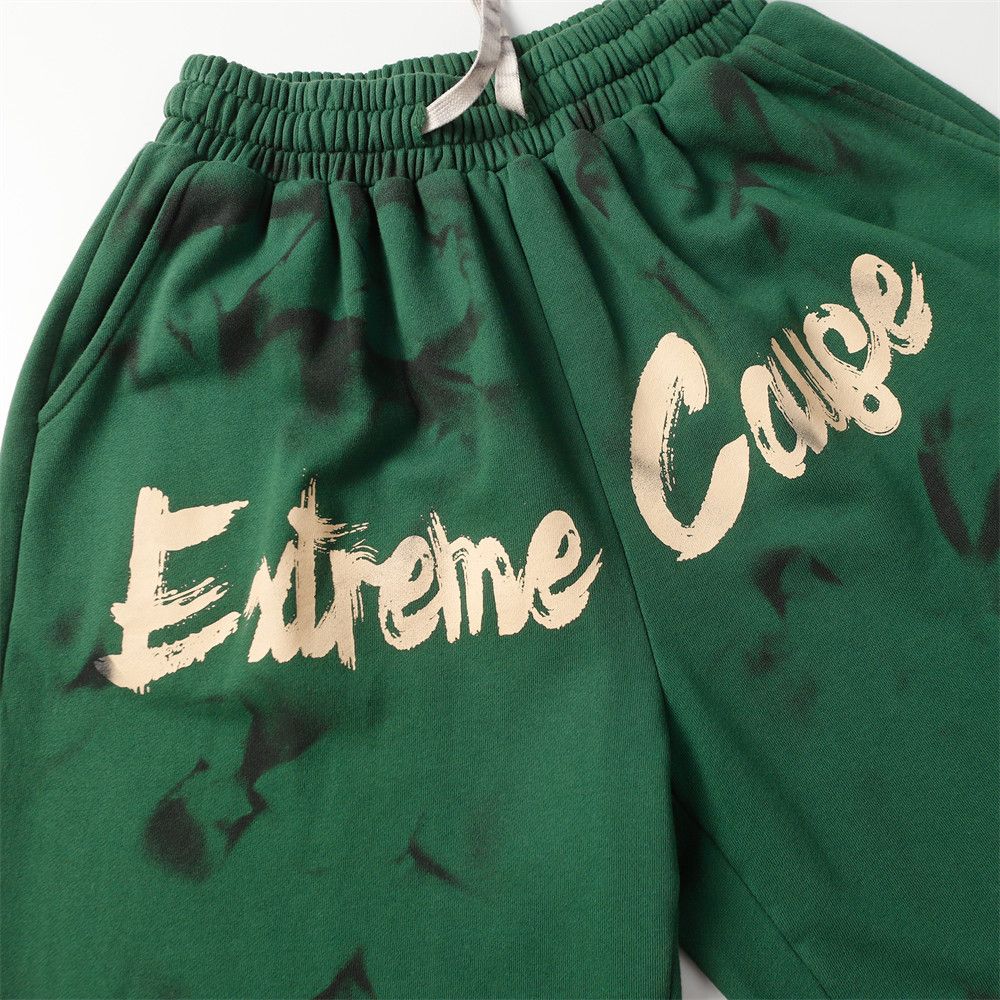 Japanese Brand × Vintage Men's trendy street distressed tie-dye letter casual shorts Size US 32 / EU 48 - 4 Thumbnail