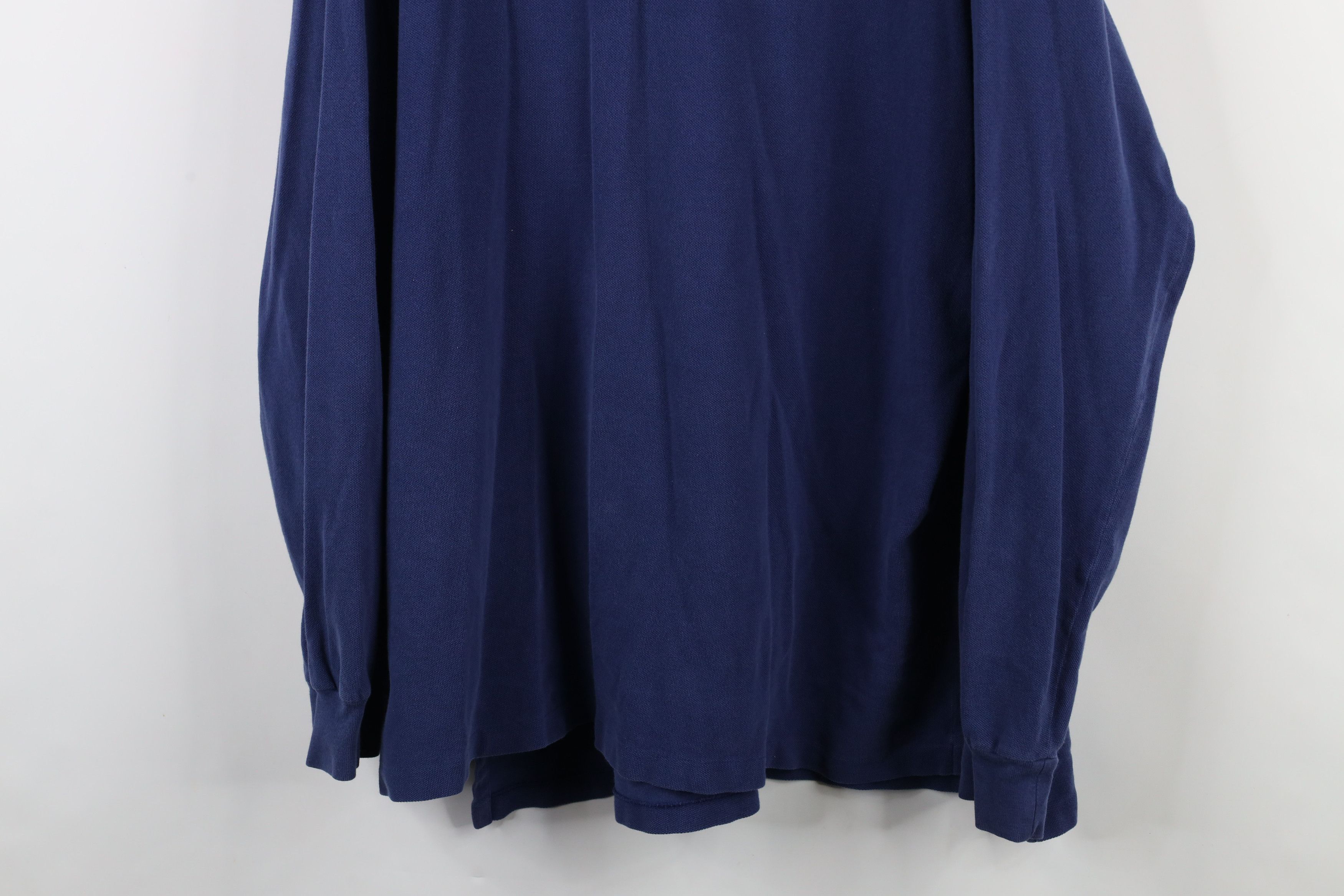 Ralph Lauren × Vintage Vintage 90s Ralph Lauren Cotton Knit Long Sleve Rugby Polo Size US XXL / EU 58 / 5 - 3 Thumbnail