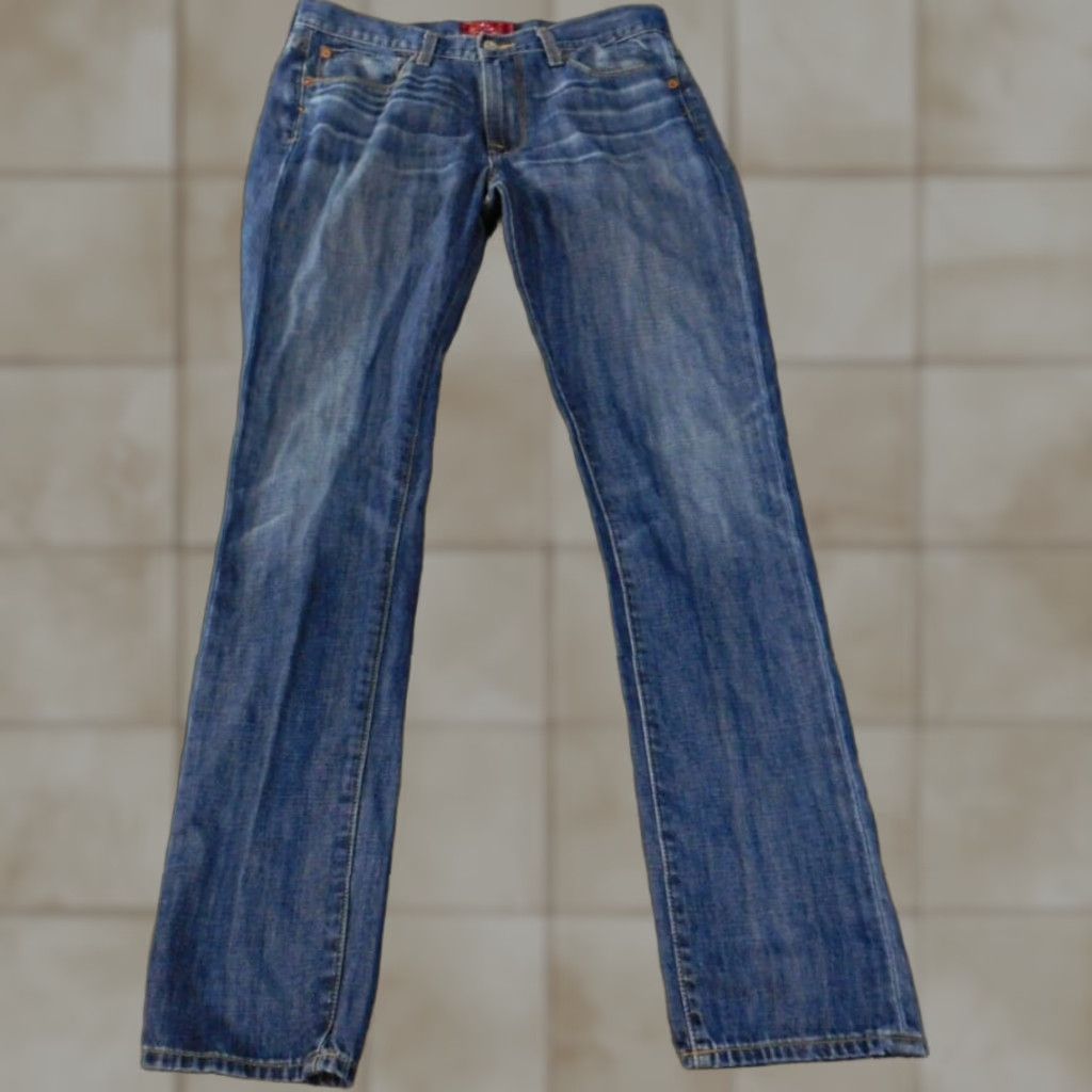 Lucky Brand Lucky Brand Jeans Mens 32x32 Blue Denim Skinny Dark Authentic Cowboy Pockets Jeans Mens Regular Inseam 32 Size US 32 / EU 48 - 1 Thumbnail