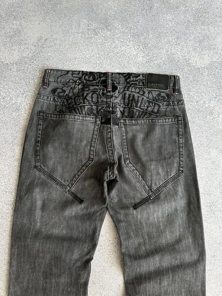 Ecko Unltd. Vintage ECKo Unltd Skull Embroidered Jeans Size US 34 / EU 50 - 3 Thumbnail