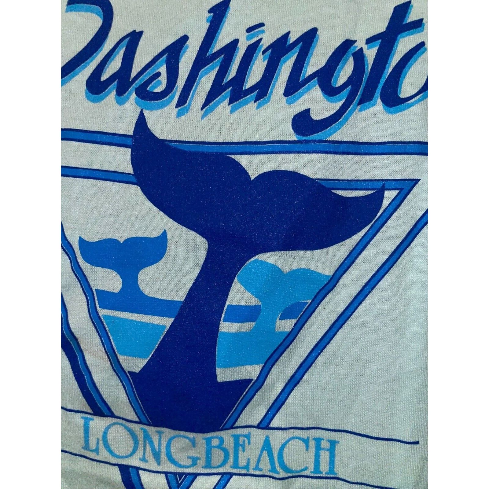 Jerzees Vintage Long Beach Shirt Washington Whale Tail Tee 90s VTG L Size US L / EU 52-54 / 3 - 6 Thumbnail