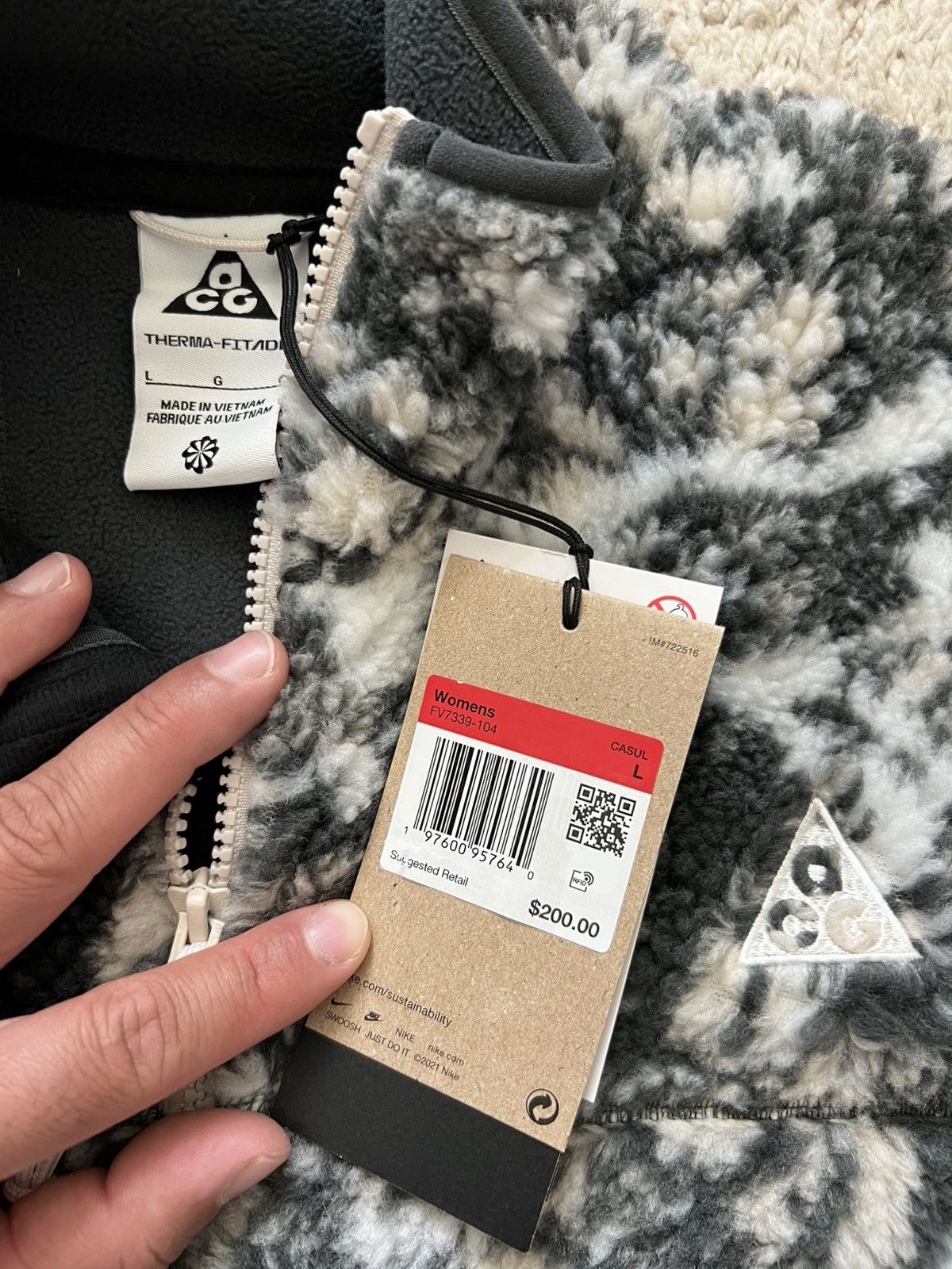 Nike ACG Nike ACG Glacier Therma-FIT ADV Windproof Sherpa Fleece Size L / US 10 / IT 46 - 10 Thumbnail