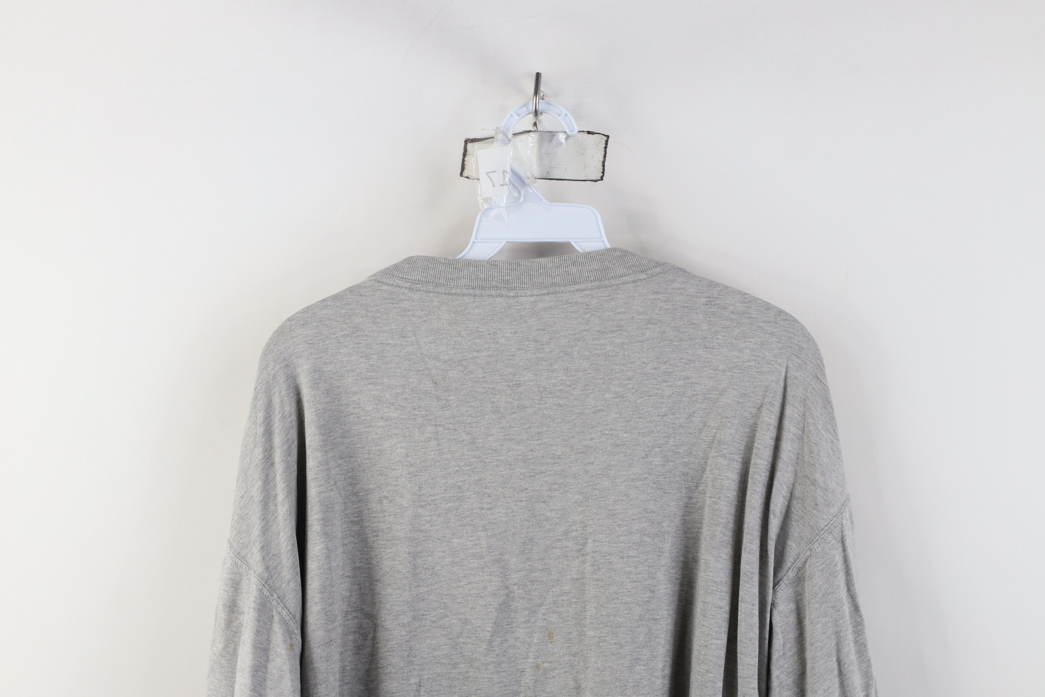 Vintage Vintage 90s Streetwear Long Sleeve T-Shirt Gray Cotton Size US L / EU 52-54 / 3 - 9 Thumbnail