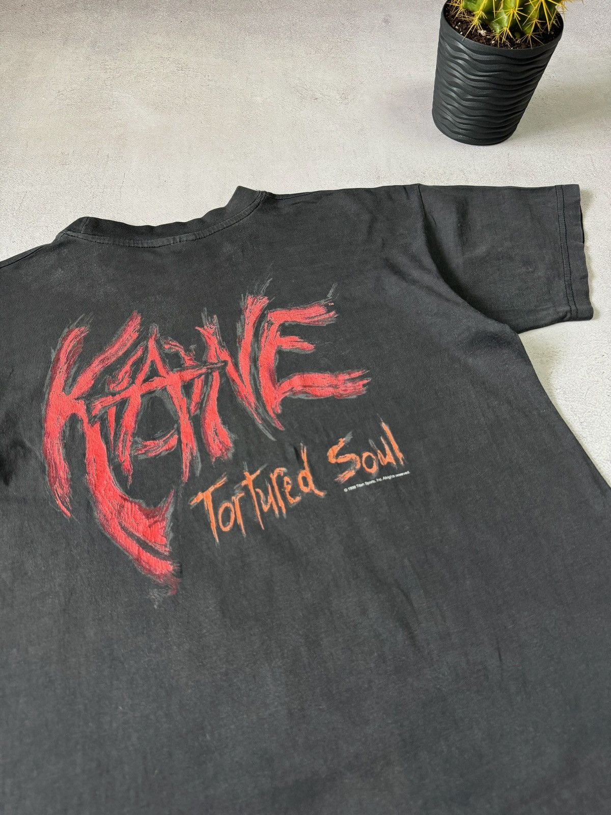 Vintage × WWE Vintage 1999 Kane Tortured Soul T Shirt Tee WWE Rare Size US S / EU 44-46 / 1 - 15 Thumbnail