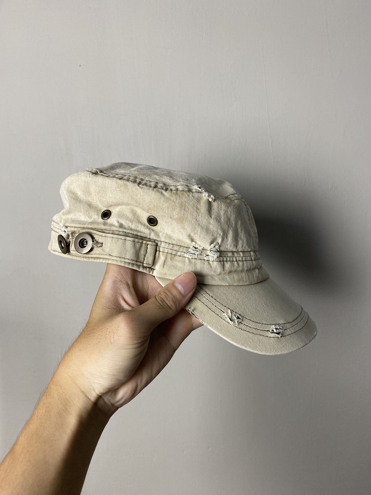 Beauty Beast × Hysteric Glamour × If Six Was Nine Vintage Cadet Distressed Hat Size ONE SIZE - 4 Thumbnail