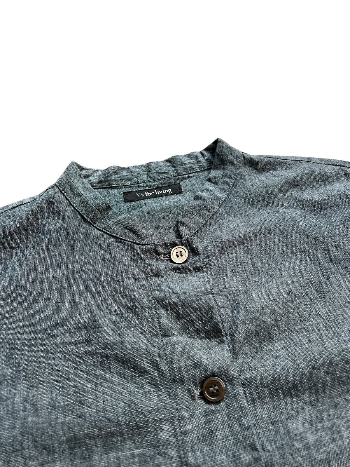 Yohji Yamamoto 1990s Y’s For Living Mandarin Collar Light Outer Size L / US 10 / IT 46 - 7 Thumbnail