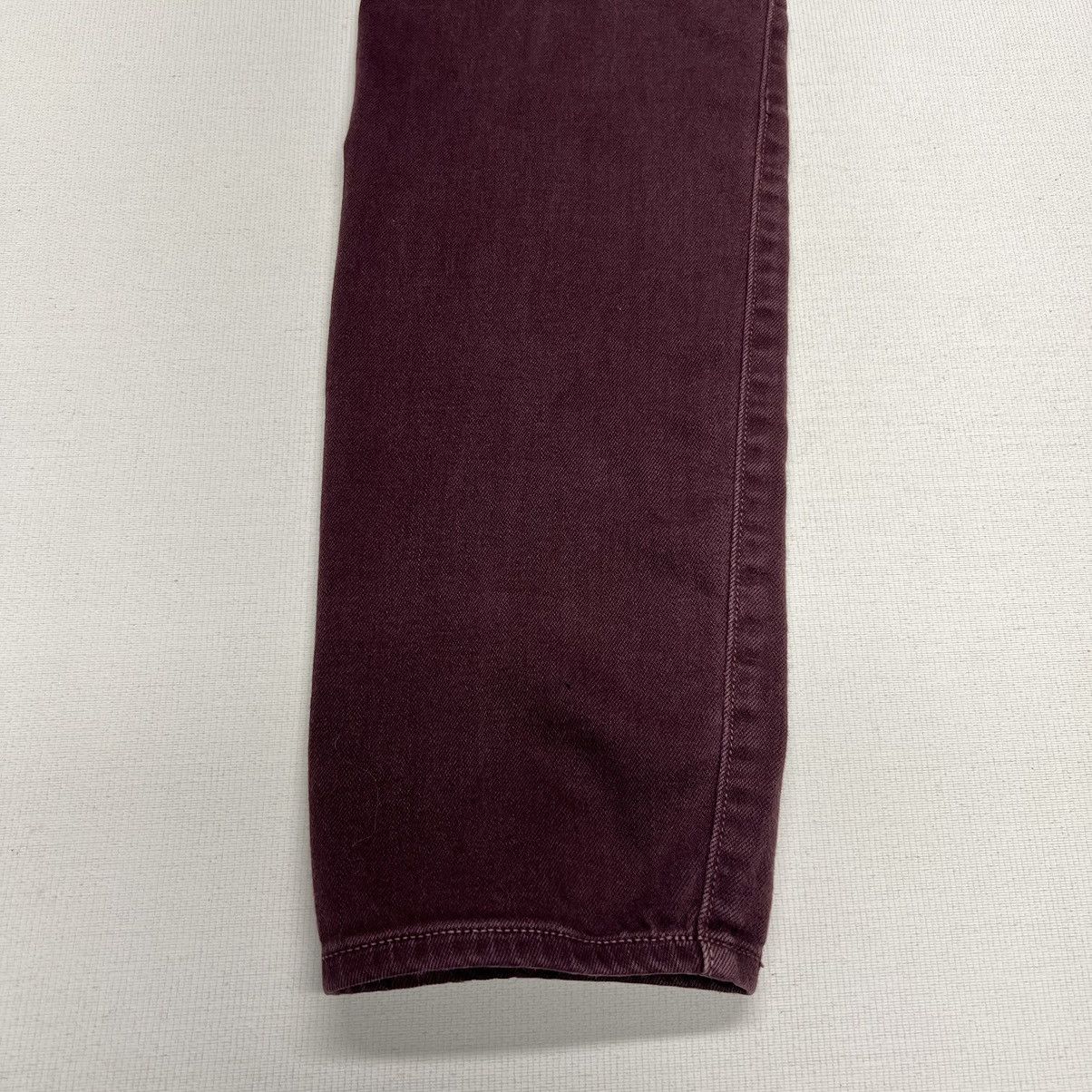 Vince Vince Jeans Burgundy Skinny Stretch Maroon Casual Denim Size 31" - 17 Thumbnail