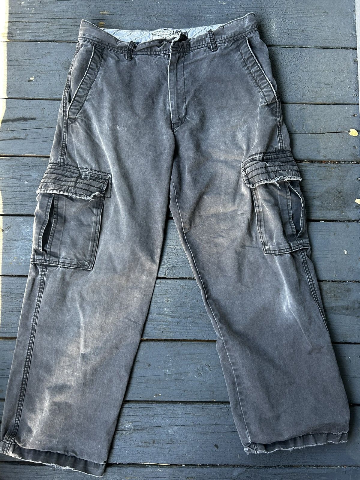 Old Navy × Vintage GRAIL Vintage Washed Cargo Pants Size US 33 - 1 Thumbnail