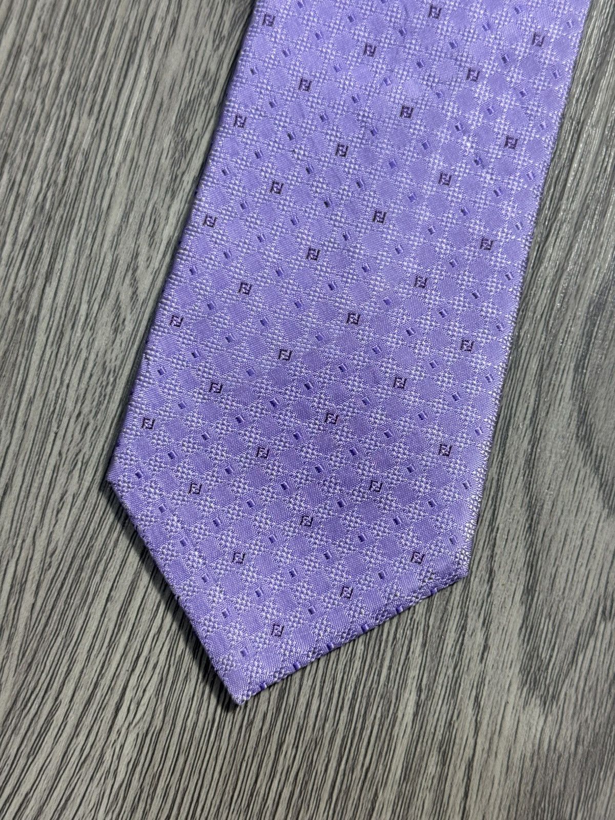 Fendi FENDI Logos Full Print Silk Tie Size ONE SIZE - 9 Thumbnail
