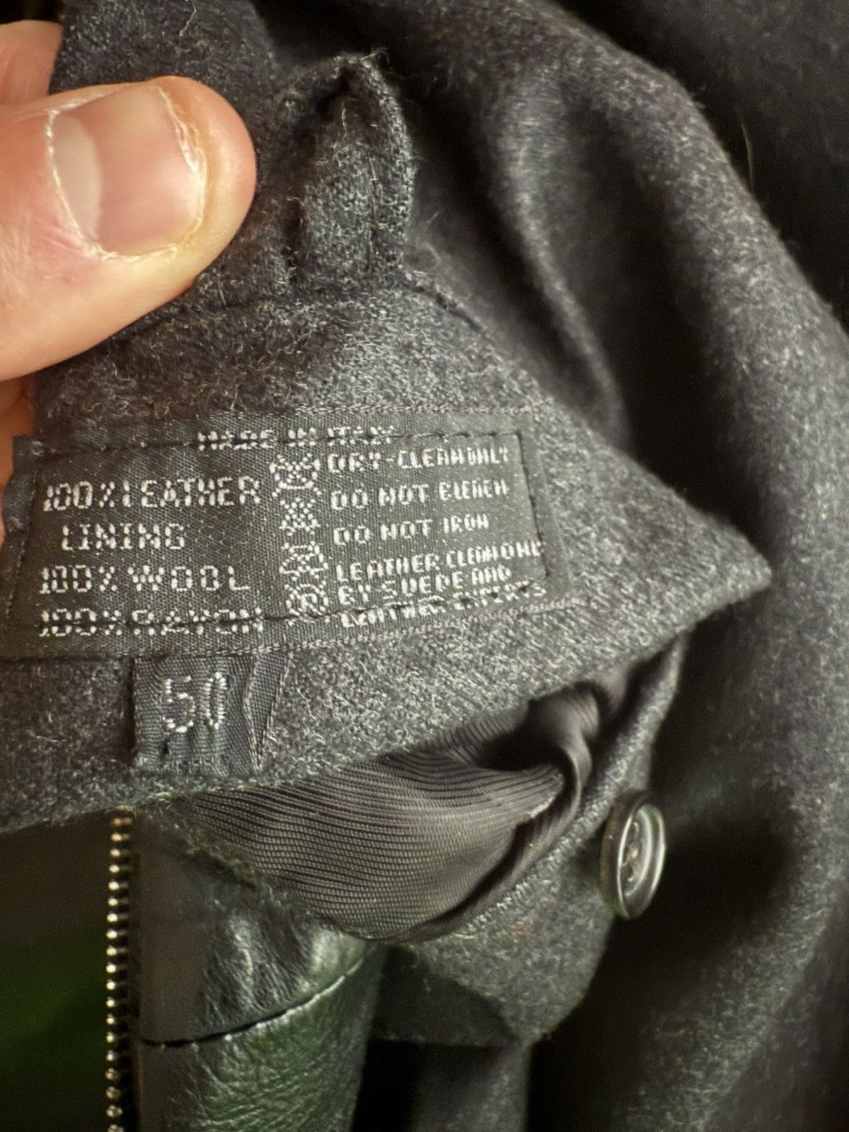 Prada Prada Vintage Leather Jacket Size 50 Size US L / EU 52-54 / 3 - 4 Thumbnail