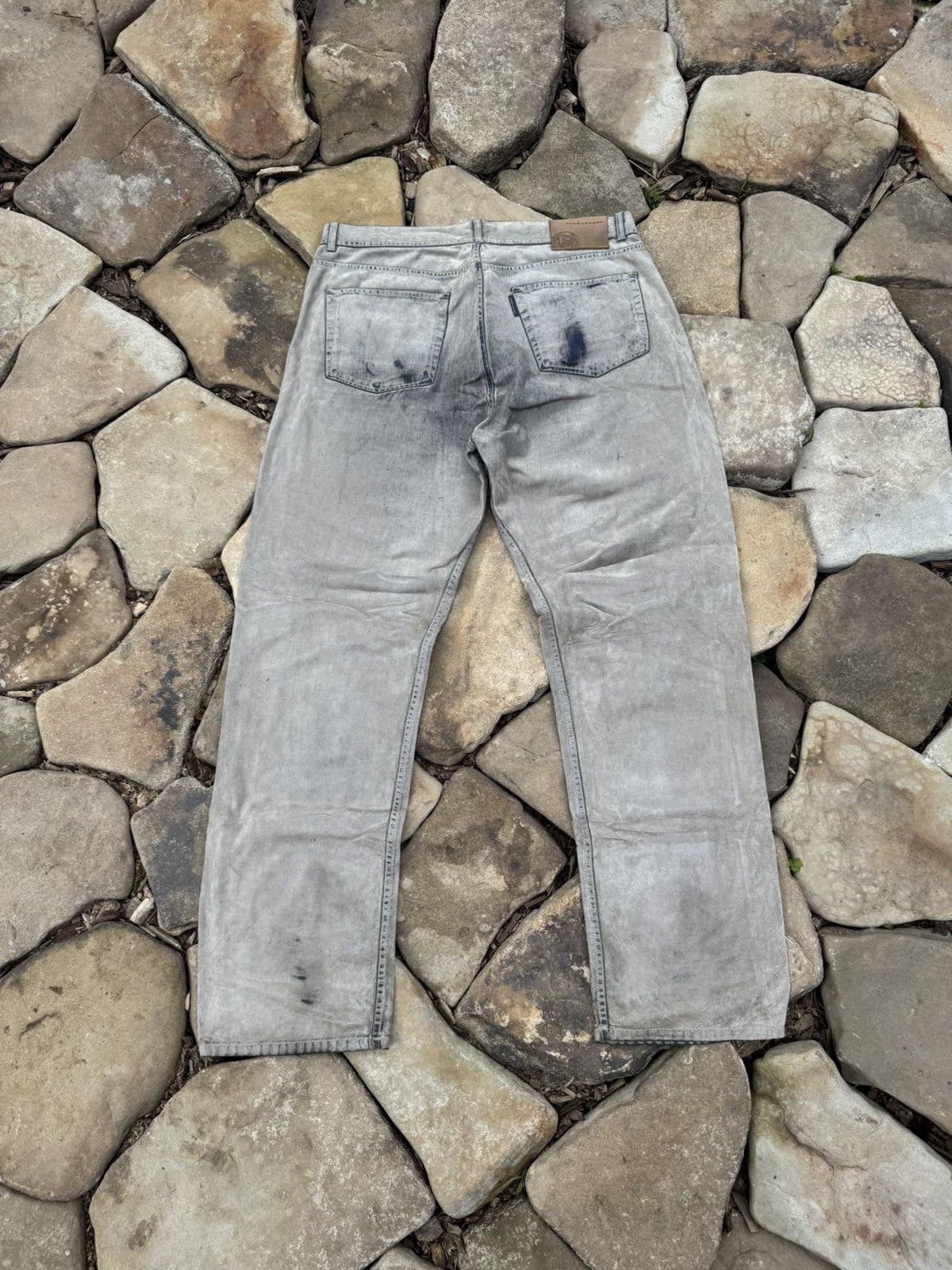 Vintage Vintage Rene Lezard Velour Y2k Distressed Pants Size US 36 / EU 52 - 1 Thumbnail