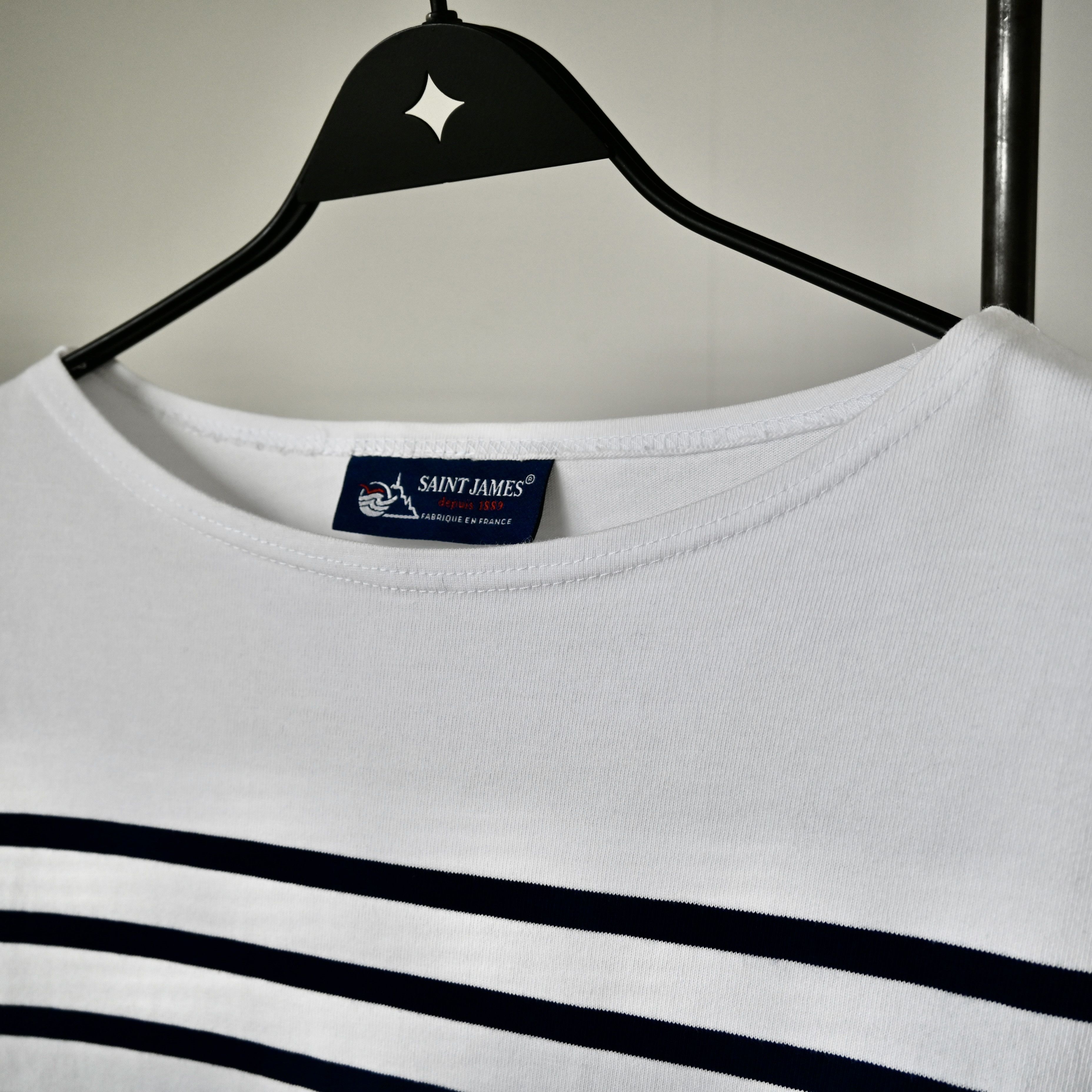 Saint James SAINT JAMES "NAVAL" authentic sailor shirt, 3/SM Size US S / EU 44-46 / 1 - 8 Thumbnail
