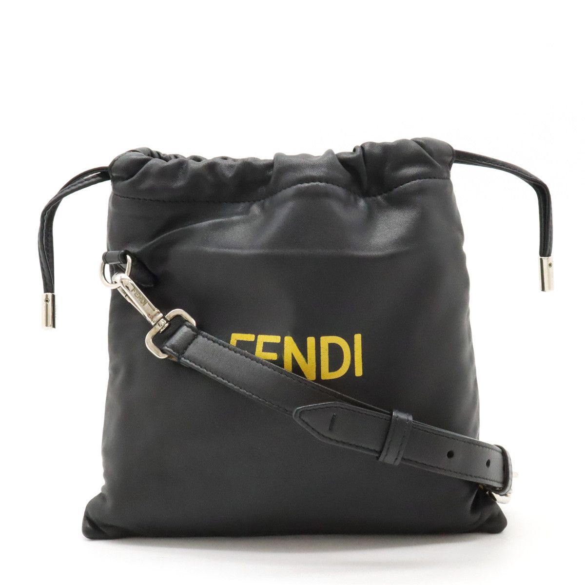 Fendi Fendi Leather Logo Small Pouch Shoulder Bag 7VA510 Leather Crossbody Bag 7VA510 in Very Good Condition