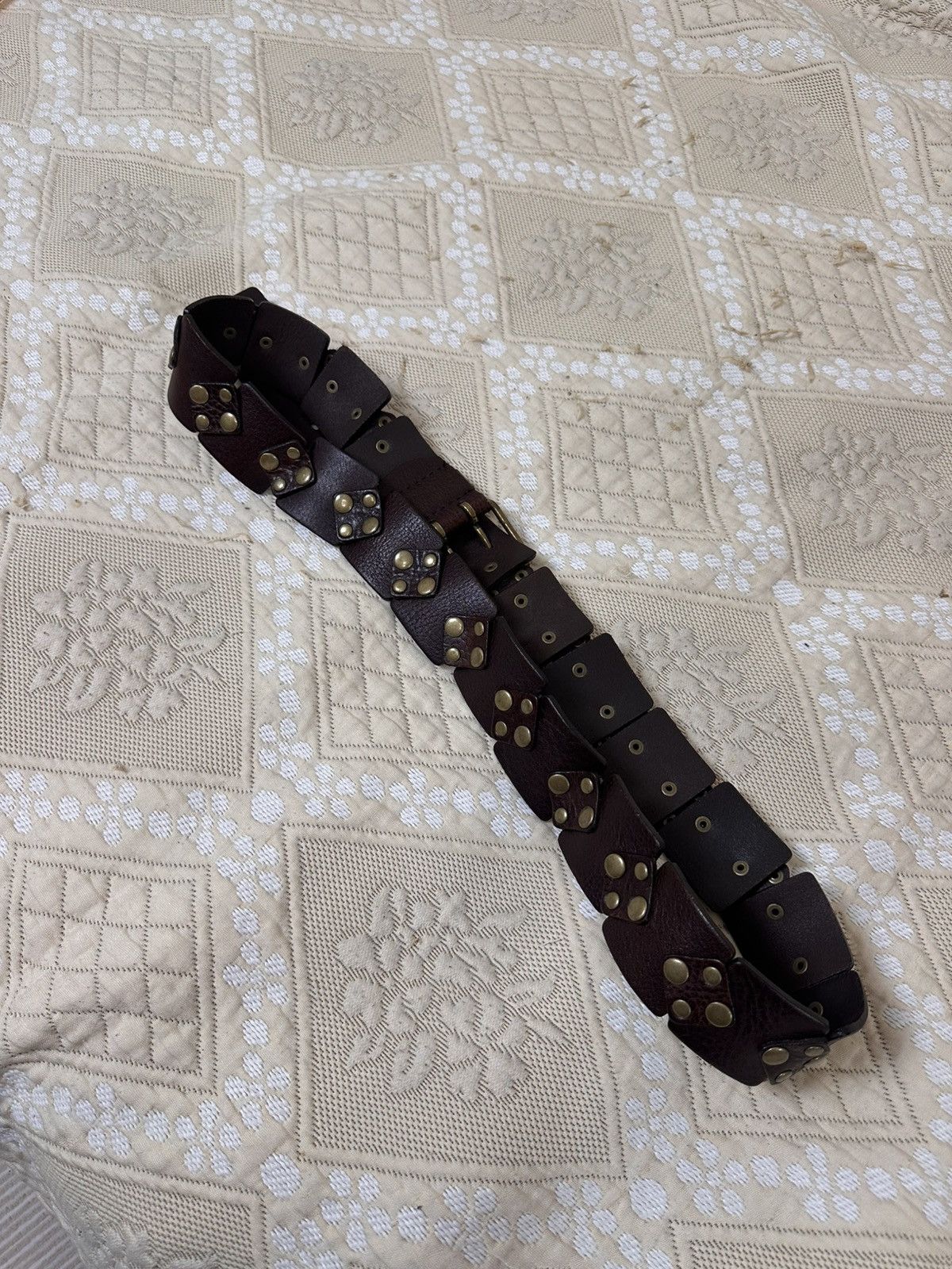 Marks & Spencer 🔥 Marks & Spencer Leather Y2K Belt BB Simon Diesel YSL Prada Size ONE SIZE - 3 Thumbnail