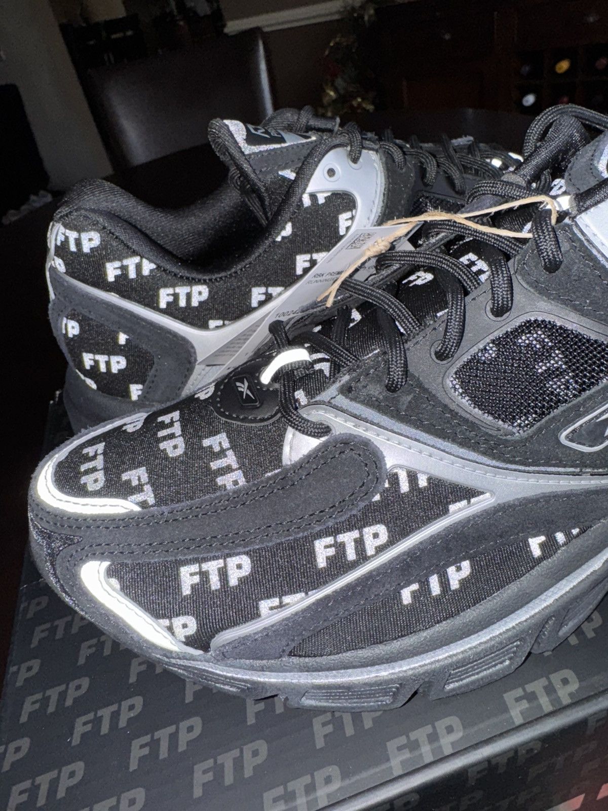 Fuck The Population FTP Reebok Premier Trinity KFS Black Size US 10.5 / EU 43-44 - 2 Thumbnail