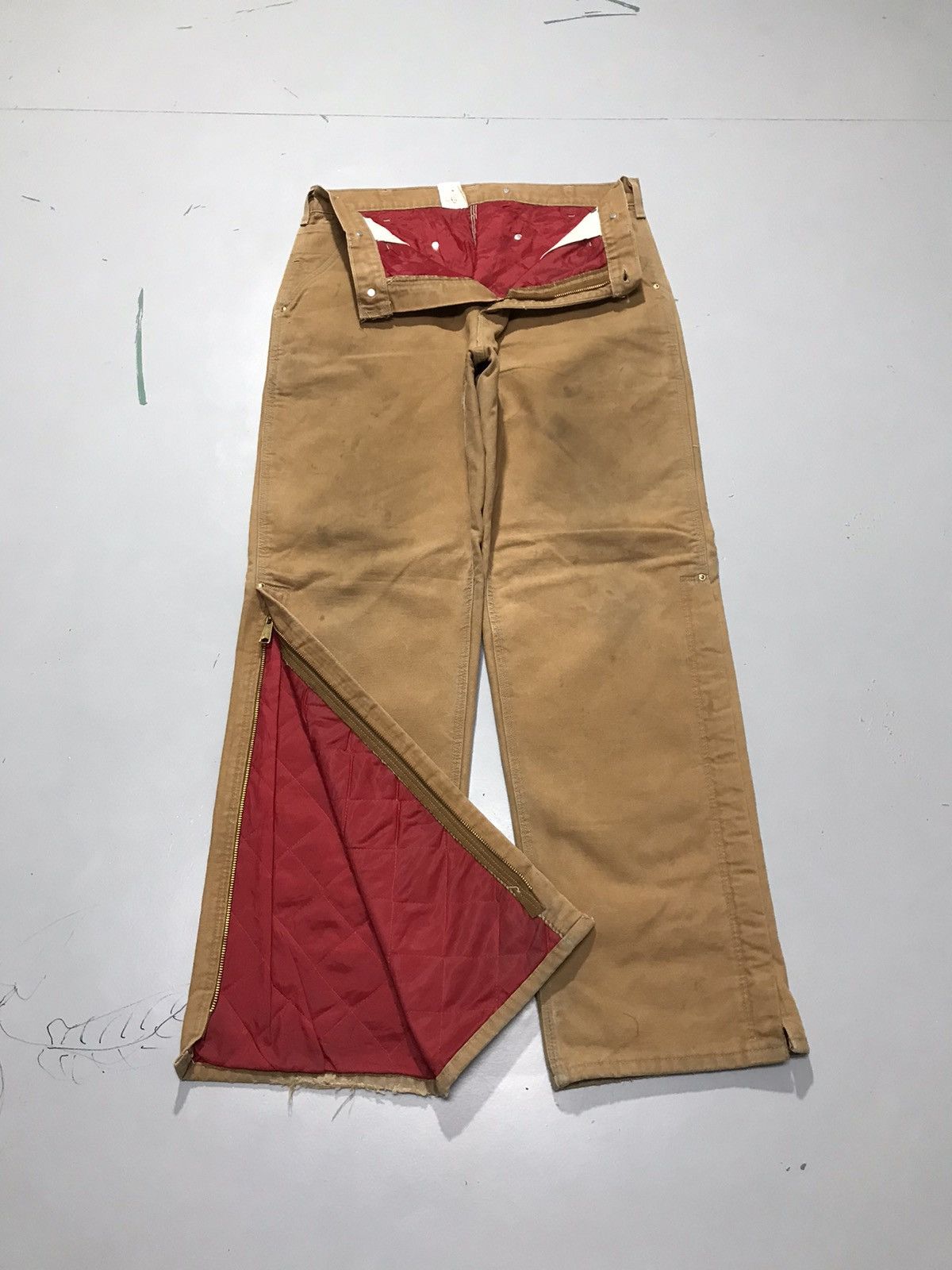 Carhartt Vintage Carhartt B10 BRN quintet line workwear denim Size US 34 / EU 50 - 1 Thumbnail