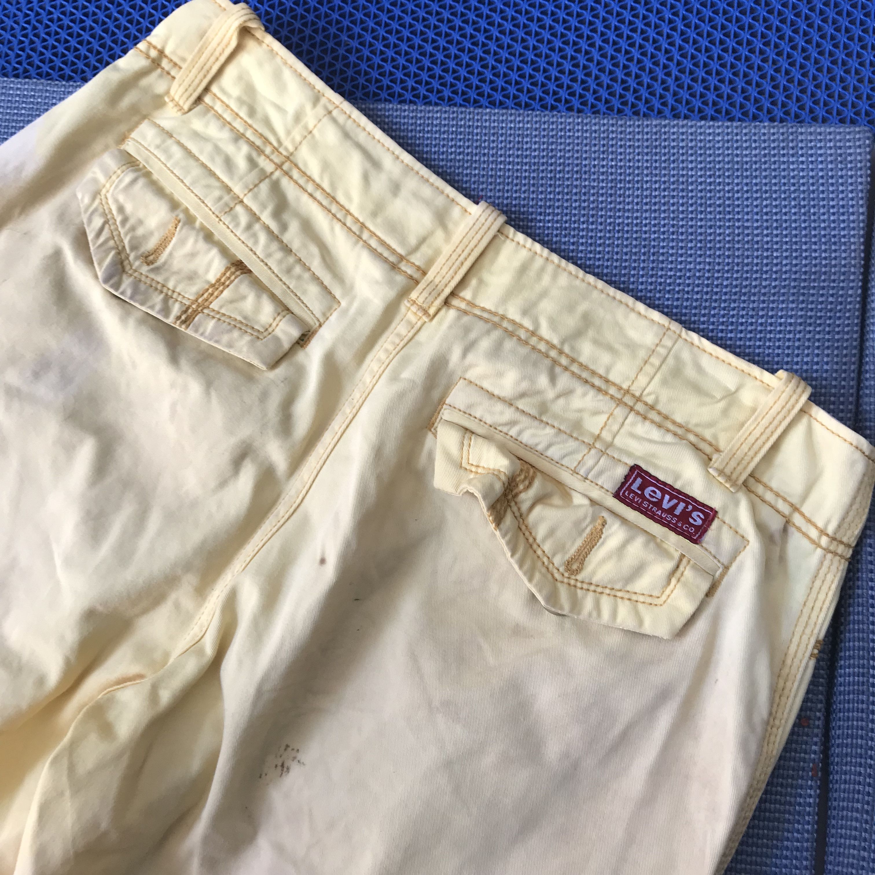 Levi's Vintage Levis Red Tag Label short pants jeans fading yellow Size US 30 / EU 46 - 5 Thumbnail