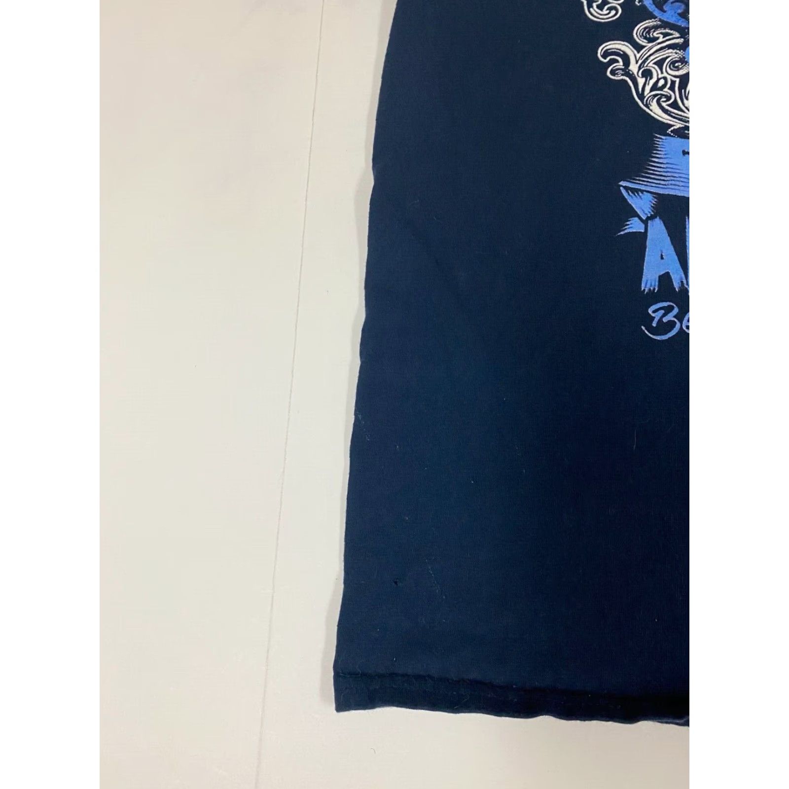 Gildan VINTAGE ALS Warrior Mens Shirt L Blue Gildan T-Shirt Crew Neck Short Sleeve Cotton Logo Hip Hop Love 80s 90s Warrier Atom Size US L / EU 52-54 / 3 - 4 Thumbnail
