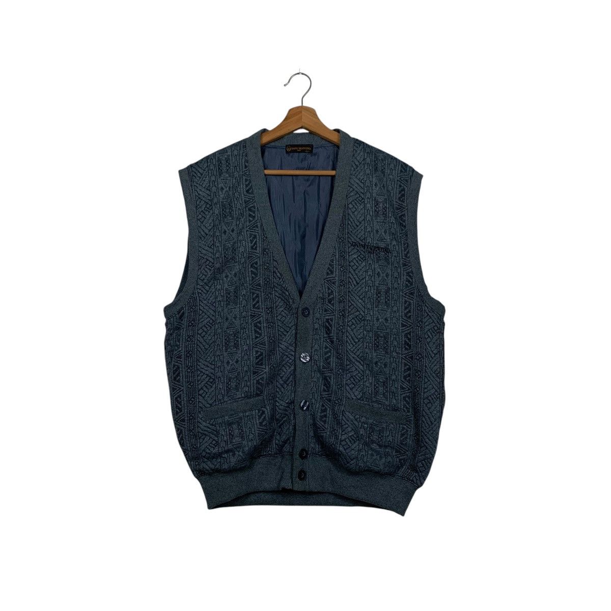 Gianni Valentino Vintage GIANNI VALENTINO Art Print Sweater Vest #1729-C77 Size US L / EU 52-54 / 3 - 1 Thumbnail