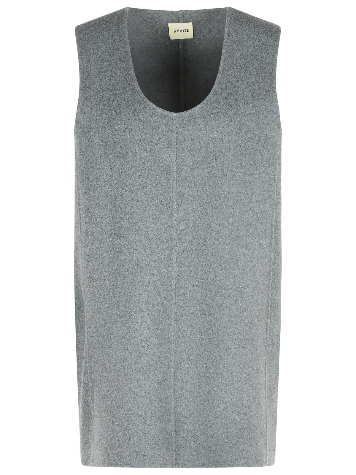 KHAITE KHAITE 'Nyona' Grey Wool Dress Size S / US 4 / IT 40 - 1 Thumbnail