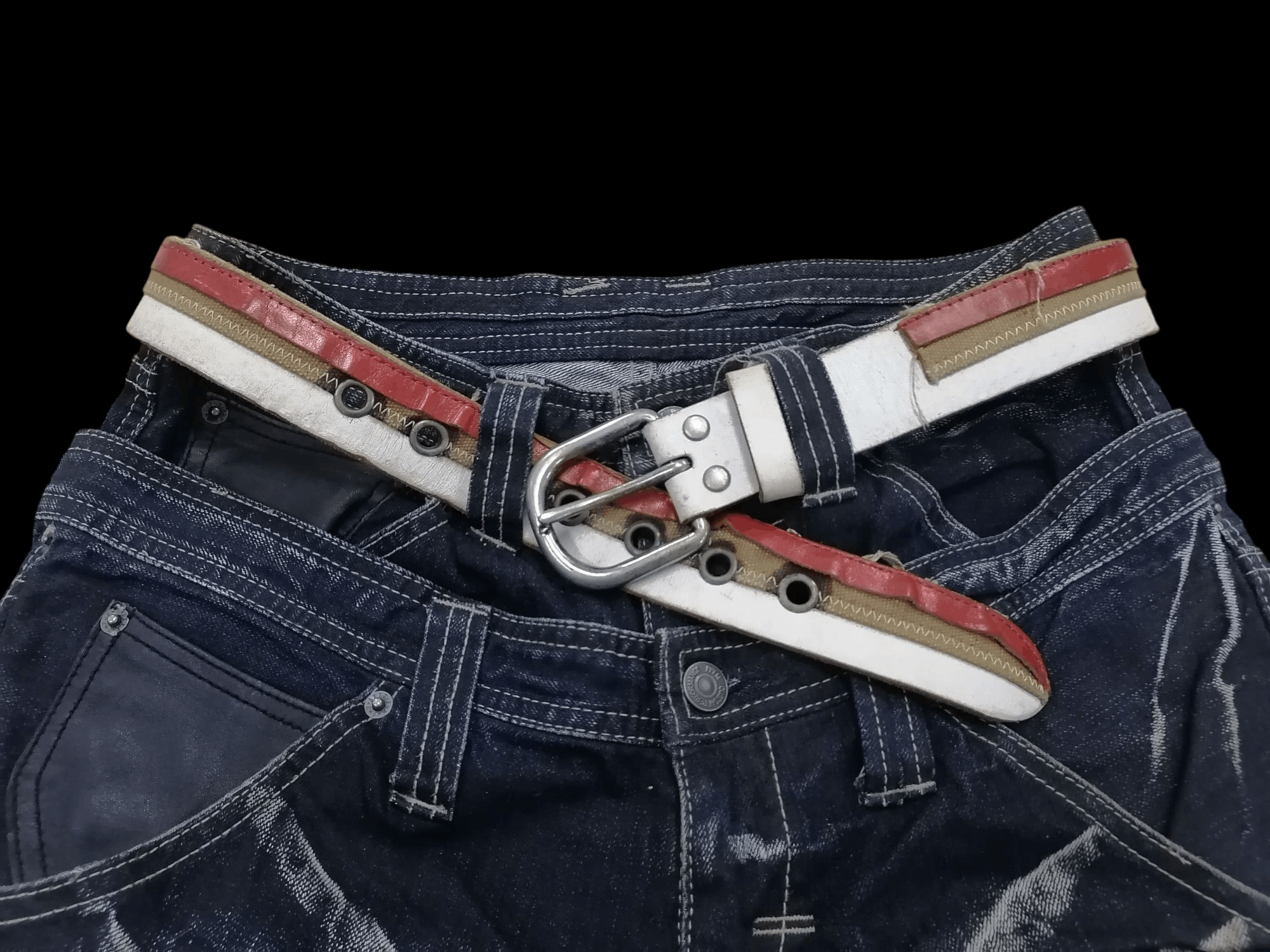Genuine Leather × Japanese Brand Hawk Company Genuine Leather Hybrid Belts Size ONE SIZE - 1 Thumbnail