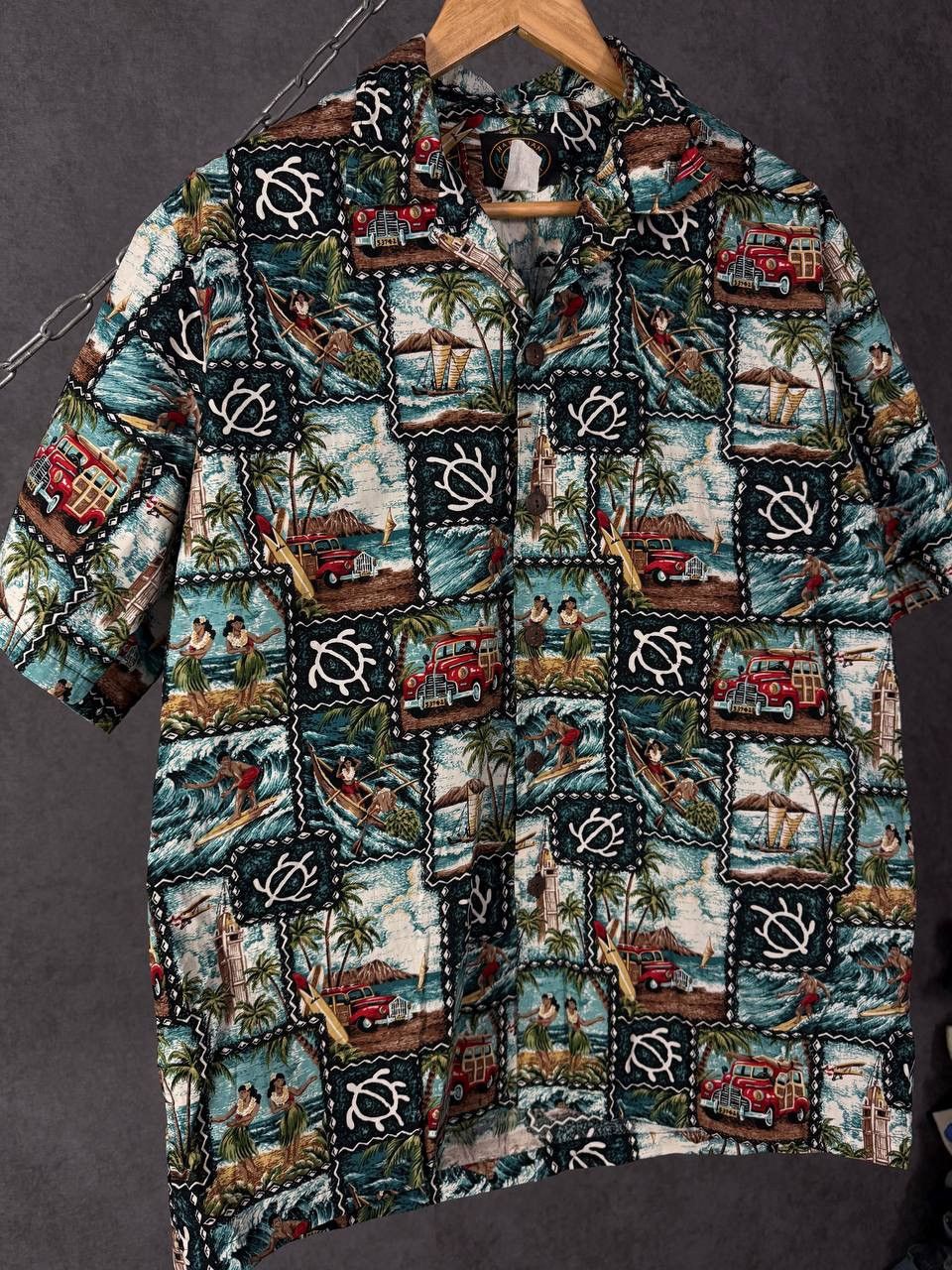 Vintage Hawaiian crazy art made in USA shirt Size US M / EU 48-50 / 2 - 3 Thumbnail