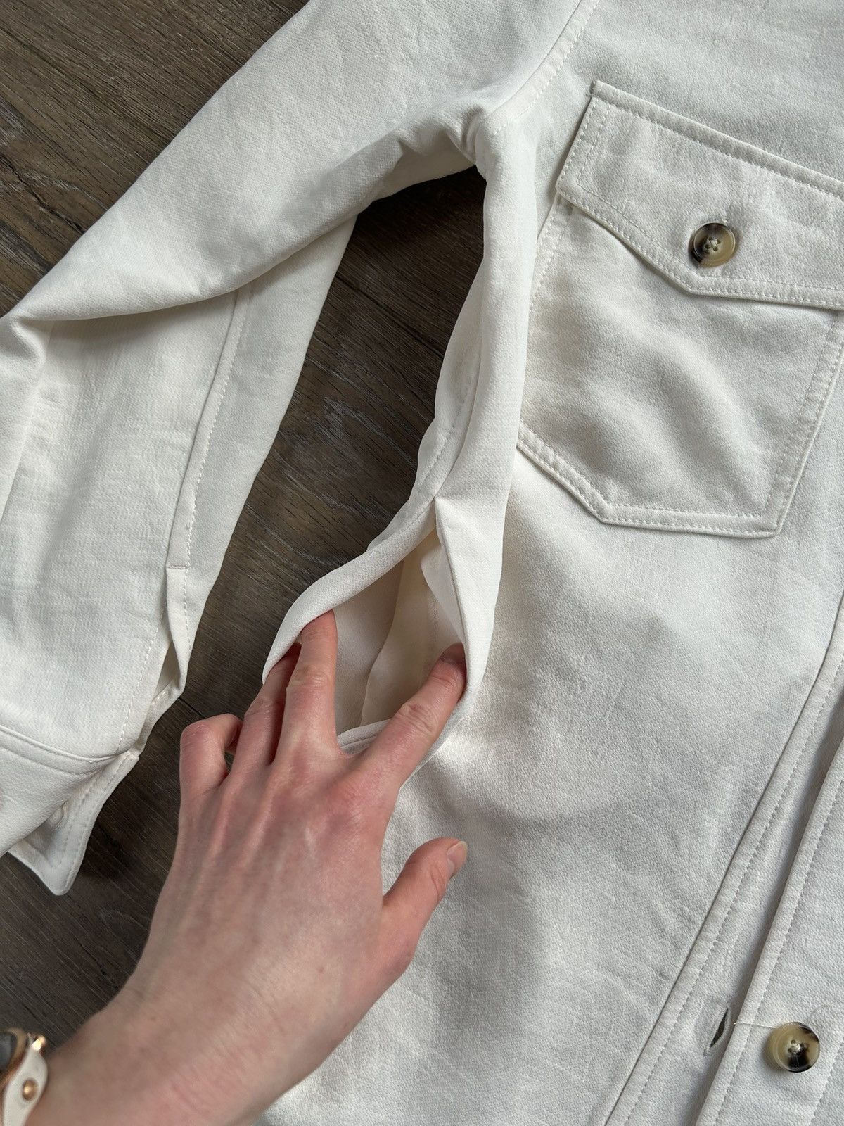 Aritzia Aritzia ecru shirt jacket oversized XS S M Size XS / US 0-2 / IT 36-38 - 6 Thumbnail