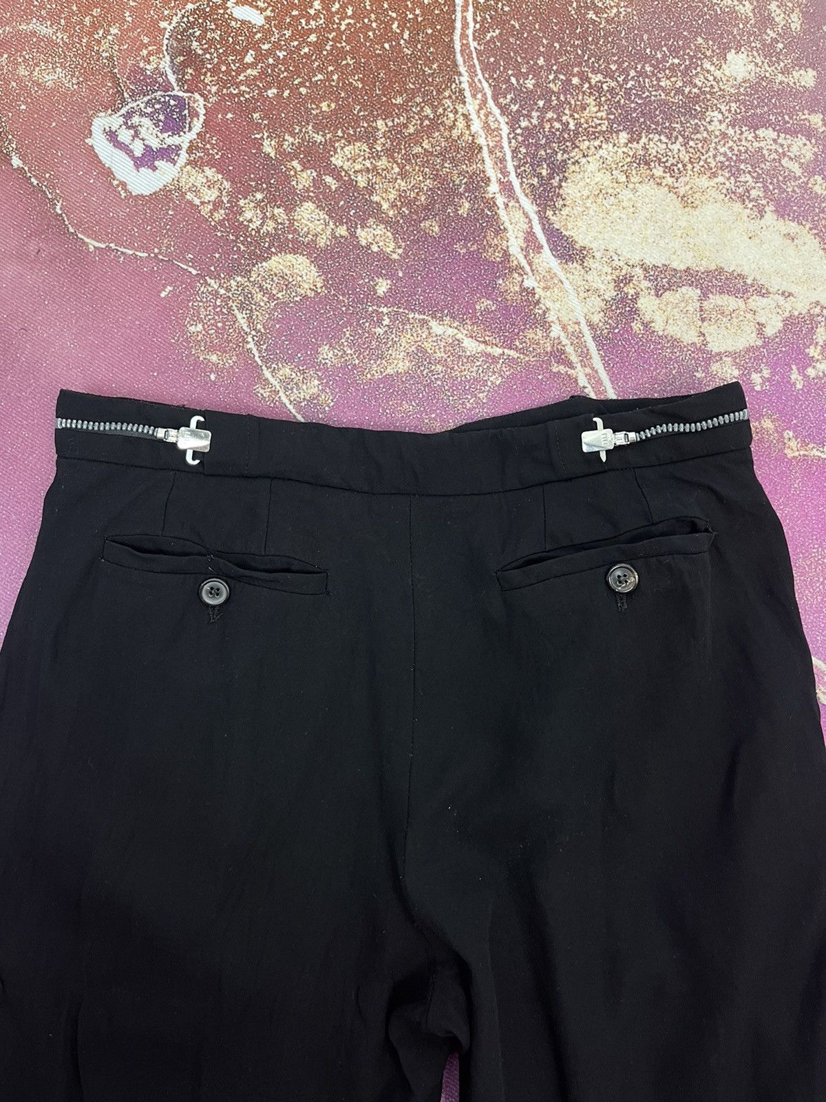 Ann Demeulemeester Ann Demeulemeester Wideleg Adjustable Waist Pants Size US 30 / EU 46 - 7 Thumbnail