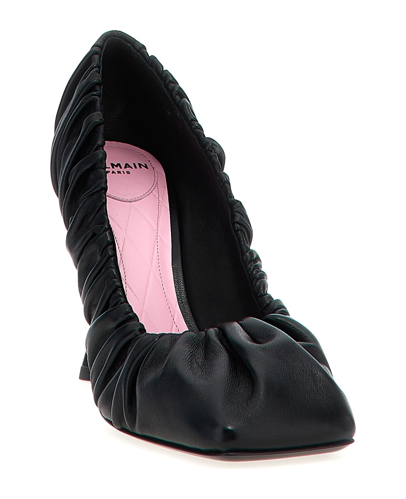 Balmain o1s1wg110925 Eden Pumps in Black Size US 8 / IT 38 - 4 Thumbnail