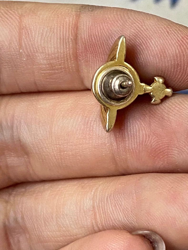 Vivienne Westwood Vivienne Westwood Vintage golden sterling silver hemispher Size ONE SIZE - 4 Thumbnail