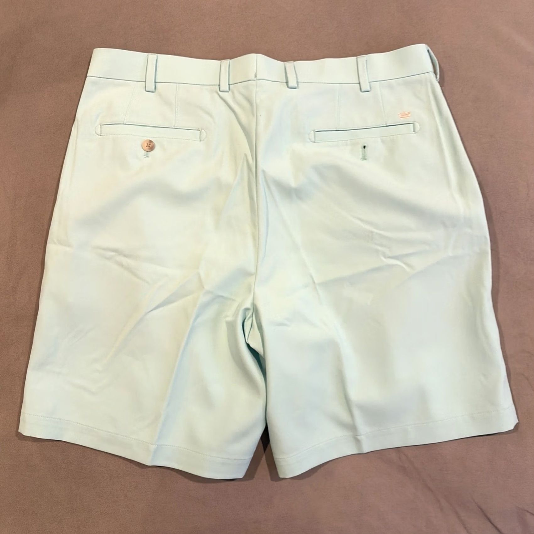 Peter Millar Peter Millar Wicking Teal Flat Front Golf Shorts 38 Regular 9 Inseam Mens Size US 38 / EU 54 - 4 Thumbnail