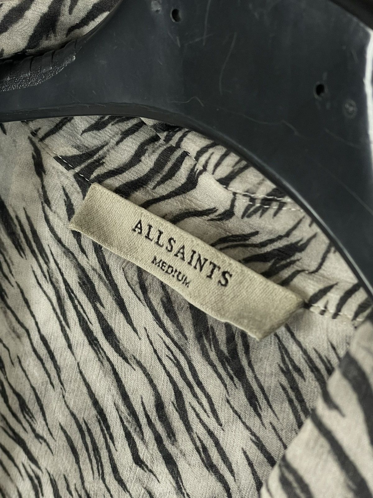 Allsaints × Japanese Brand Vintage Allsaints Zebra Luxury Lightweight Shirt Button Up Size M / US 6-8 / IT 42-44 - 8 Thumbnail