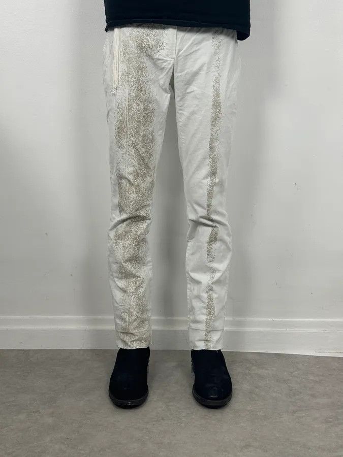 Roberto Cavalli 2000s Roberto Cavalli White Fur Effect Cozy Pants Size US 30 / EU 46 - 2 Thumbnail