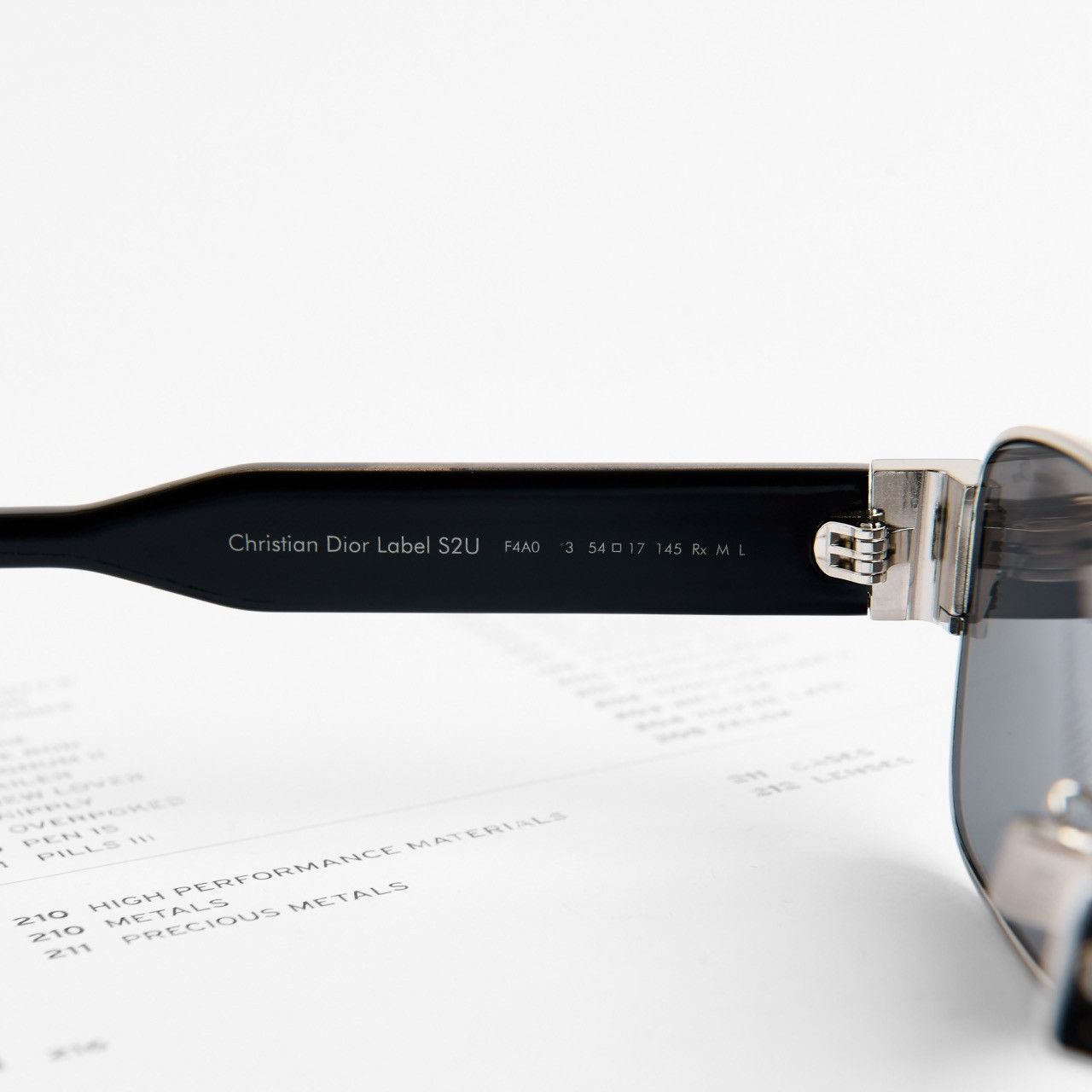 Dior CHRISTIAN DIOR LABEL S2U F4A0 SUNGLASSES Size ONE SIZE - 5 Thumbnail